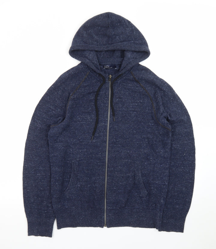 GAP Men's Blue Full Zip Knit Hoodie Size S