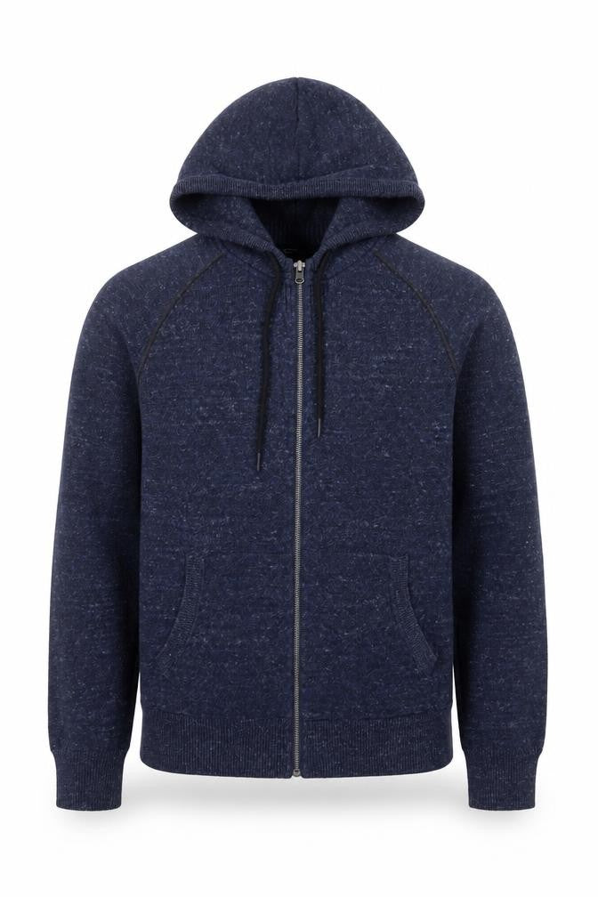Gap Men's Blue Full Zip Knit Hoodie Size S