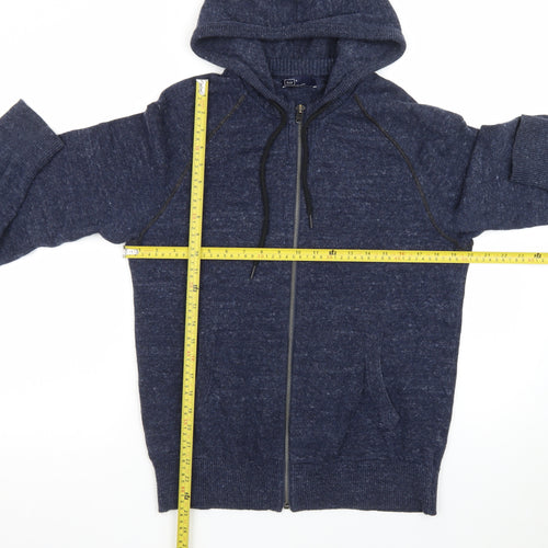 GAP Men's Blue Full Zip Knit Hoodie Size S