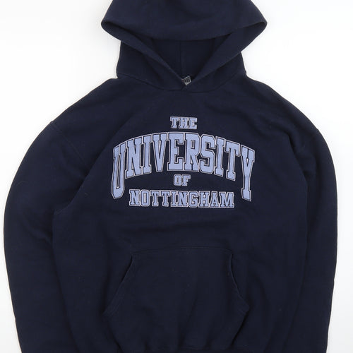 Jerzees Men's Blue University of Nottingham Pullover Hoodie M
