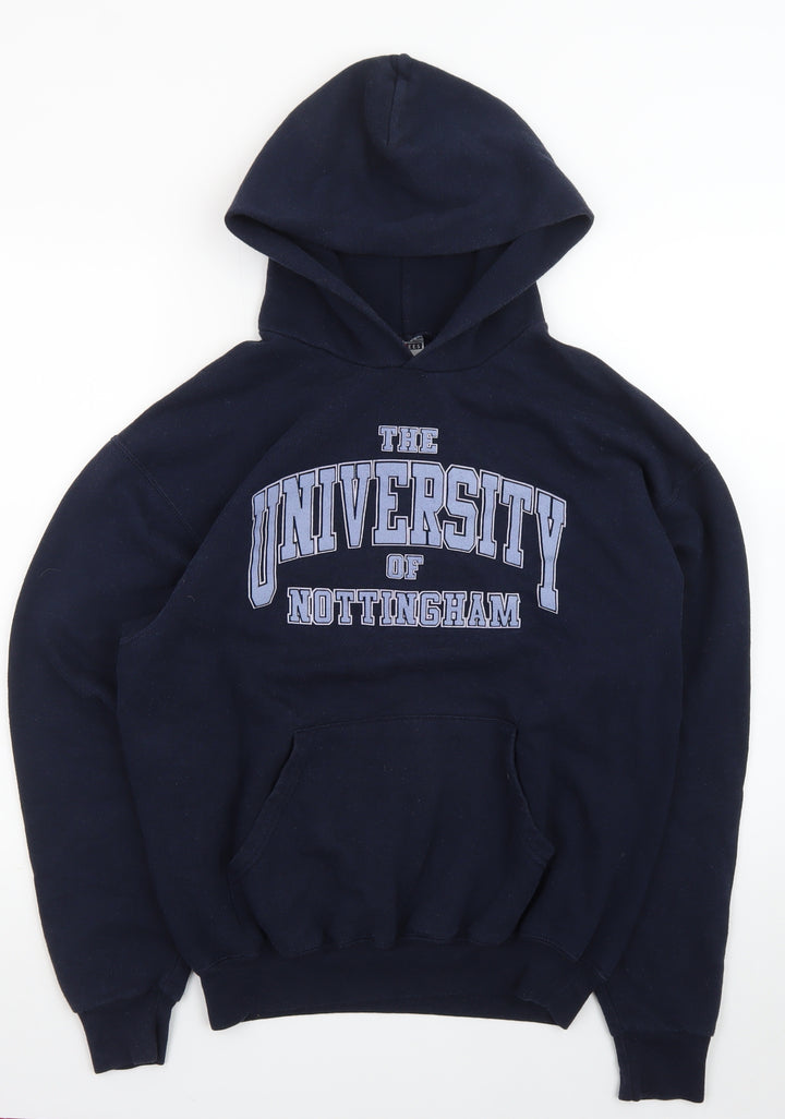 Jerzees Men's Blue University of Nottingham Pullover Hoodie M