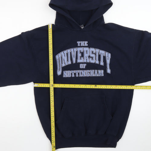 Jerzees Men's Blue University of Nottingham Pullover Hoodie M