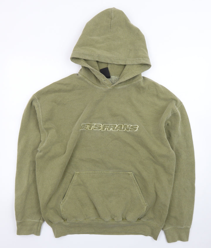 iets frans Men’s Green Pullover Hoodie Size S Relaxed Fit