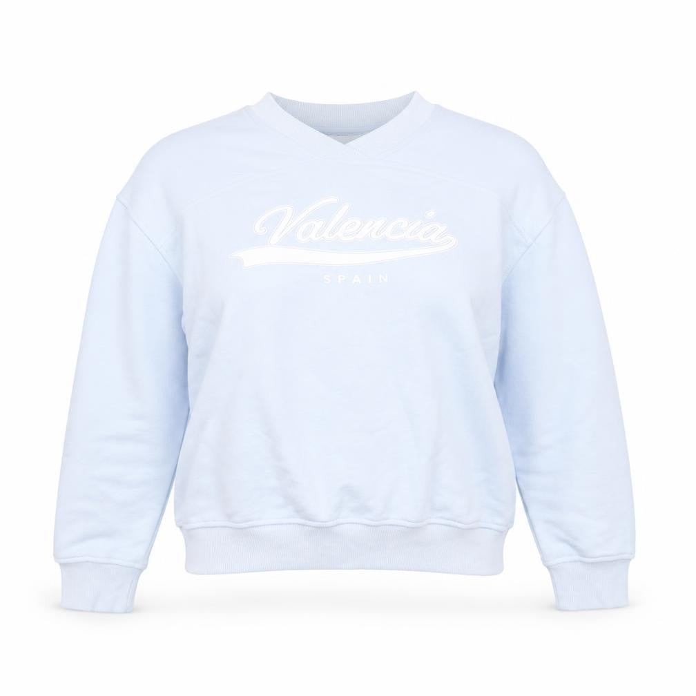 H&M Divided Women Blue Valencia Crew Neck Sweatshirt Size 12 M