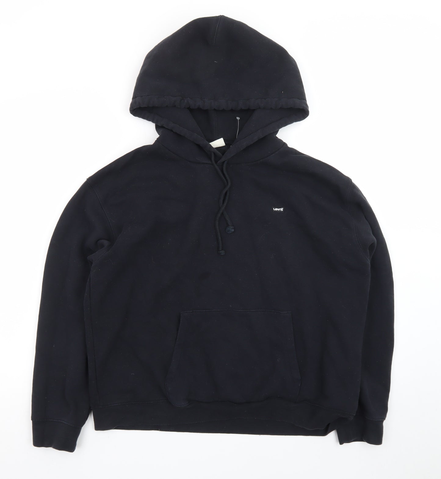 Levi's Men's Black Pullover Hoodie L Regular Fit Fleece