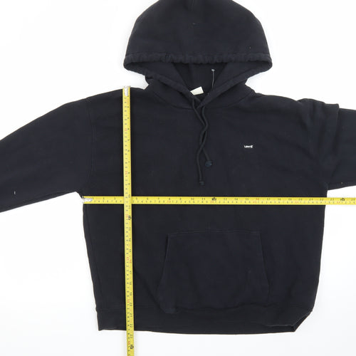 Levi's Men's Black Pullover Hoodie L Regular Fit Fleece