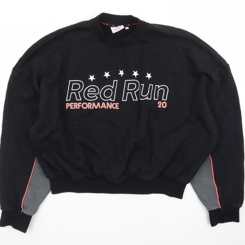 Red Run Women's Black Performance Pullover Sweatshirt Size L