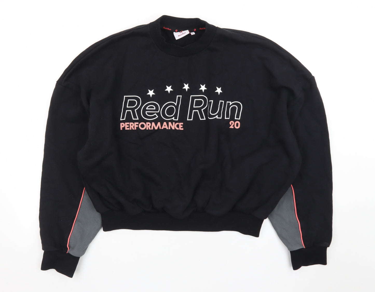Red Run Women's Black Performance Pullover Sweatshirt Size L