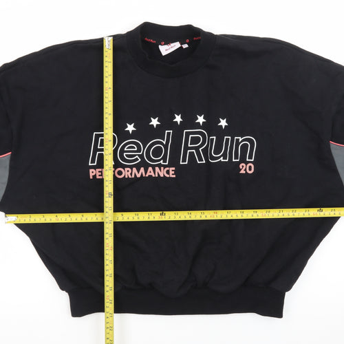 Red Run Women's Black Performance Pullover Sweatshirt Size L
