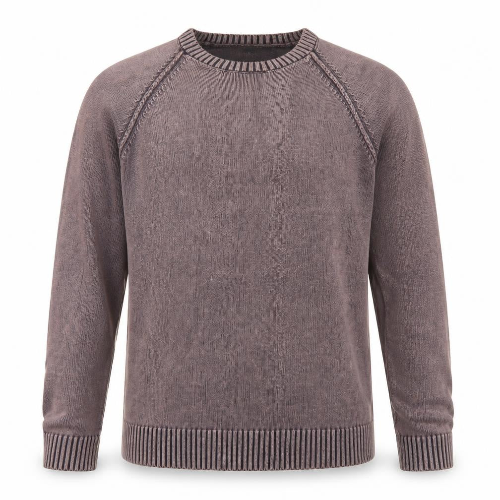 Topman Men's Brown Cotton Crew Neck Pullover Jumper Size L