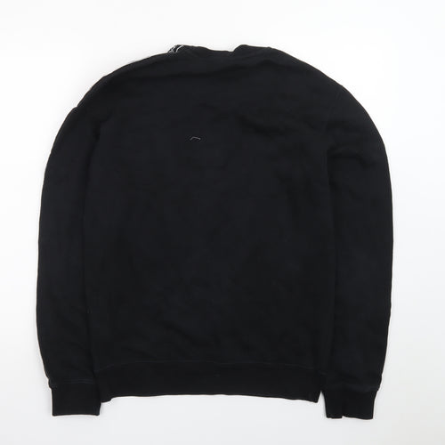 Champion Men's Black Pullover Crew Neck Sweatshirt Medium