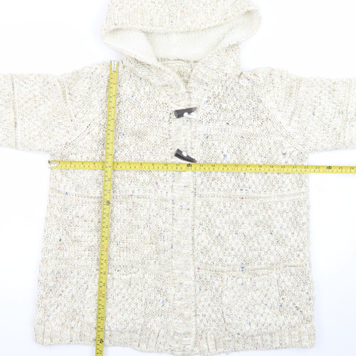 Marks and Spencer Women's Beige Hooded Chunky Knit Cardigan UK 16
