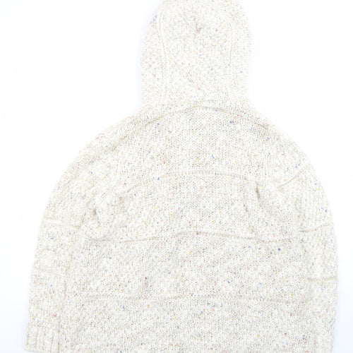 Marks and Spencer Women's Beige Hooded Chunky Knit Cardigan UK 16