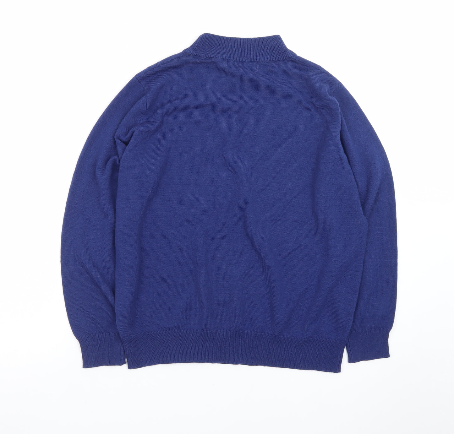 Honor Millburn Women's Blue Mock Neck Beaded Jumper Size 14-16