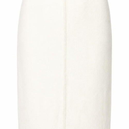 Marks and Spencer Women Ivory Tweed Pencil Skirt Size 18