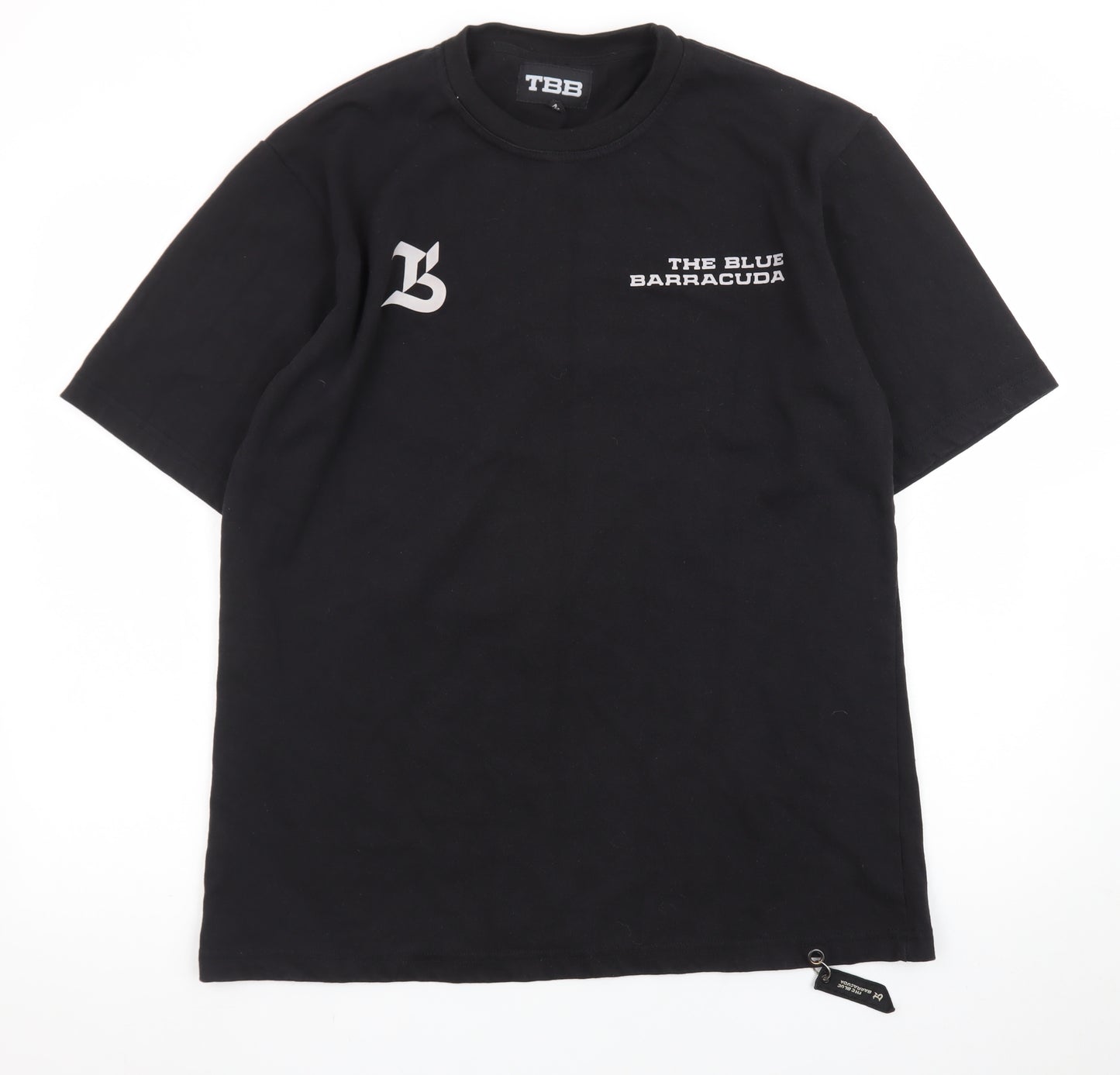TBB Men's Black Graphic Cotton Crew Neck T-Shirt Size M