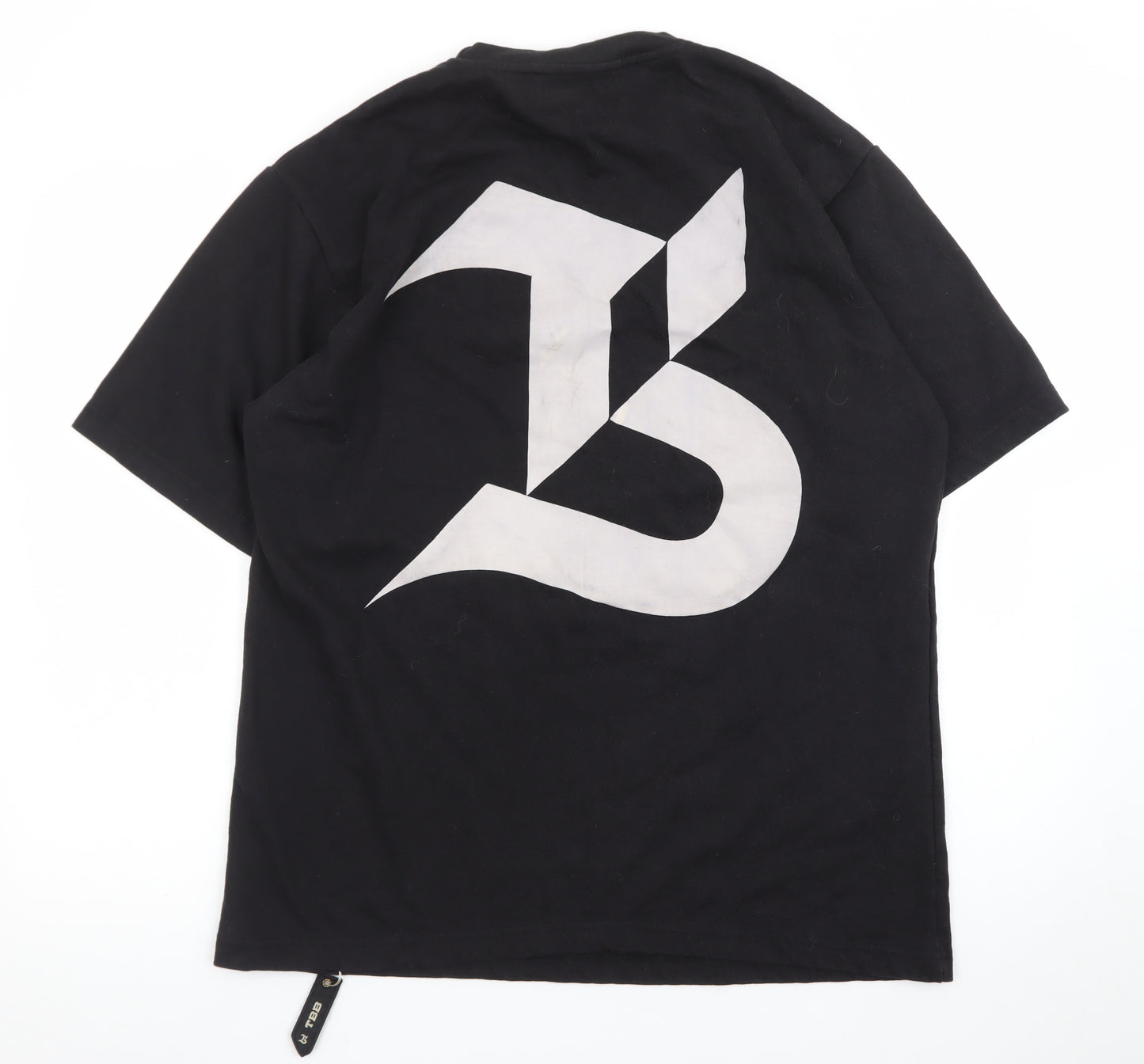 TBB Men's Black Graphic Cotton Crew Neck T-Shirt Size M