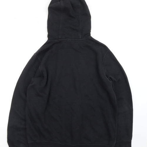 Nike Men's Black Pullover Hoodie L Fleece Logo Sportswear