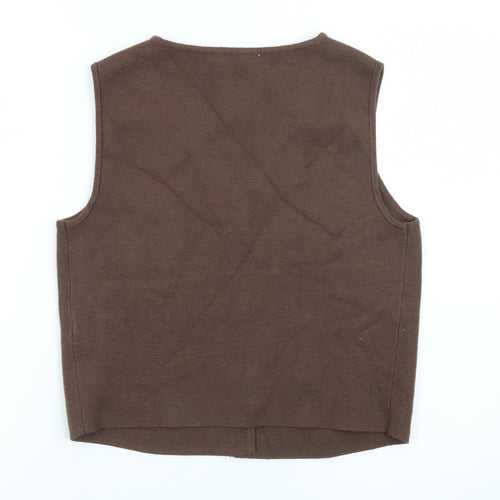 Abercrombie & Fitch Women’s Brown Knit Vest Jumper Size S