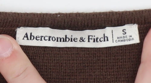 Abercrombie & Fitch Women’s Brown Knit Vest Jumper Size S