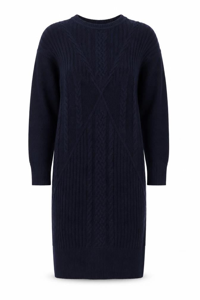 Next Women Black Jumper Dress Medium Knit Long Sleeve Winter Style