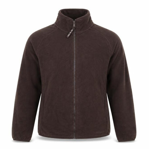 Animal Women Brown Full Zip Fleece Sweatshirt Size 12