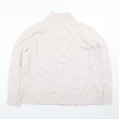 Sportscraft Women Ivory High Neck Merino Wool Jumper XL