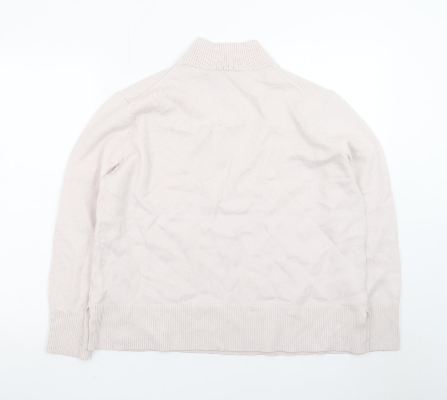 Sportscraft Women Ivory High Neck Merino Wool Jumper XL