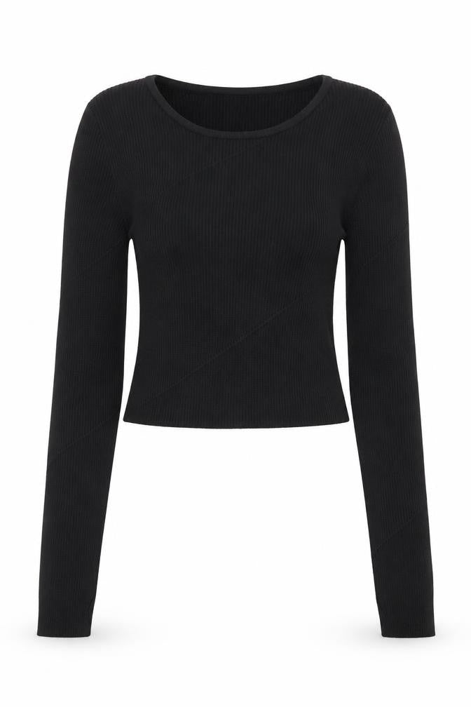 Princess Polly Women's Black Slim Fit Knit Jumper S