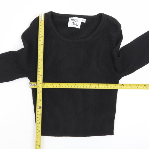 Princess Polly Women's Black Slim Fit Knit Jumper S