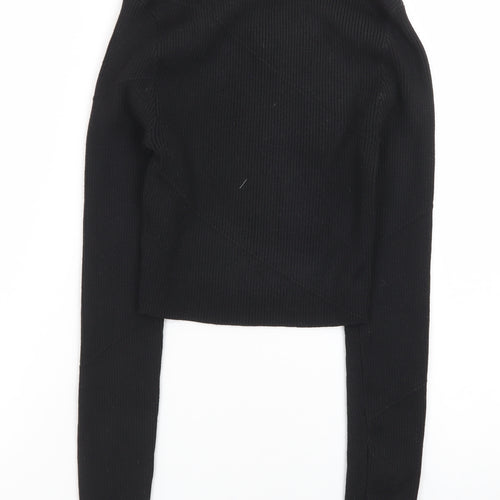 Princess Polly Women's Black Slim Fit Knit Jumper S