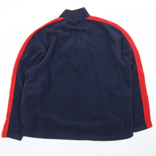 Umbro Men's Blue XL 1/4 Zip Fleece Pullover Sweatshirt