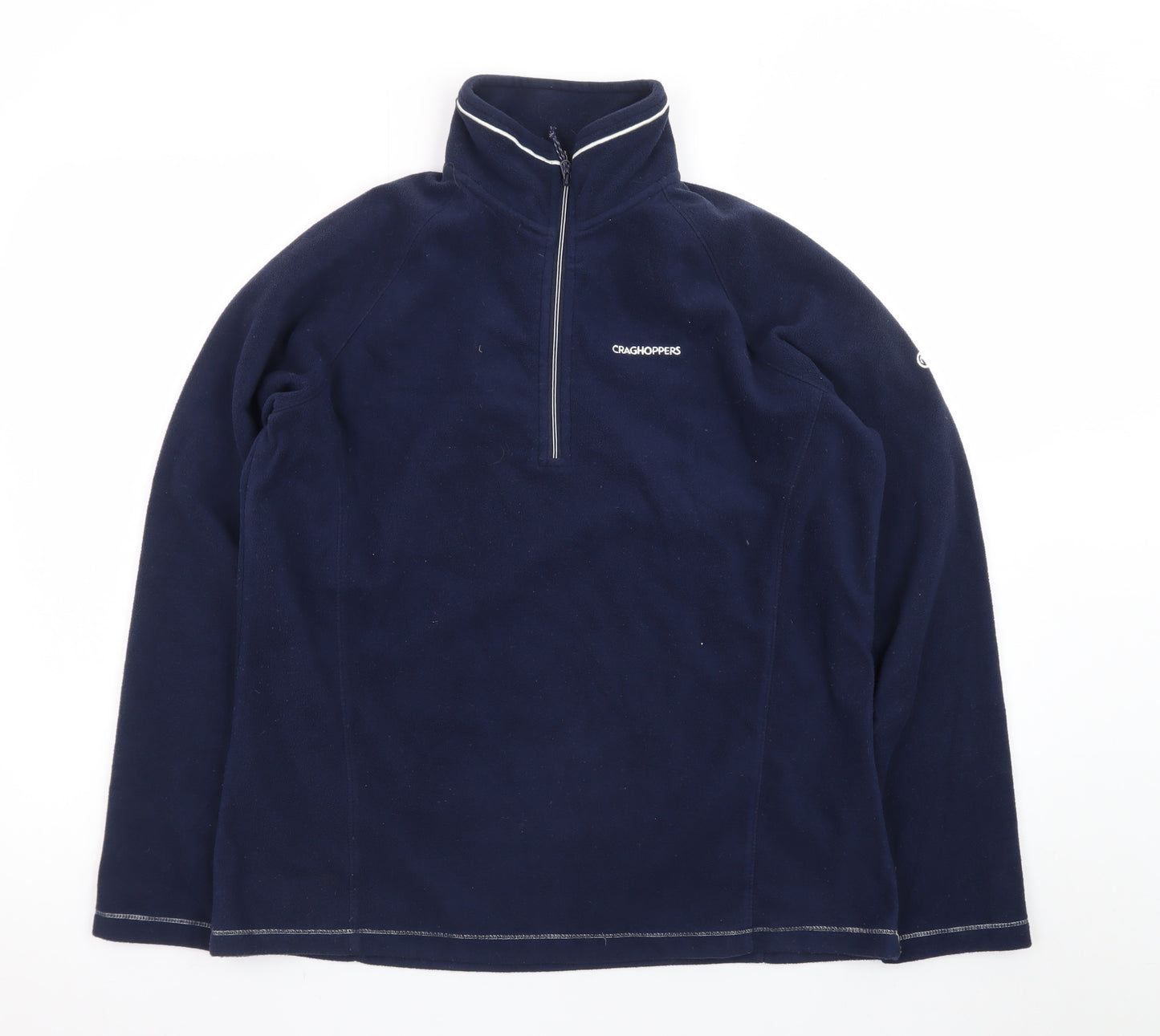 Craghoppers Men's Blue Fleece 1/4 Zip Pullover Sweatshirt L