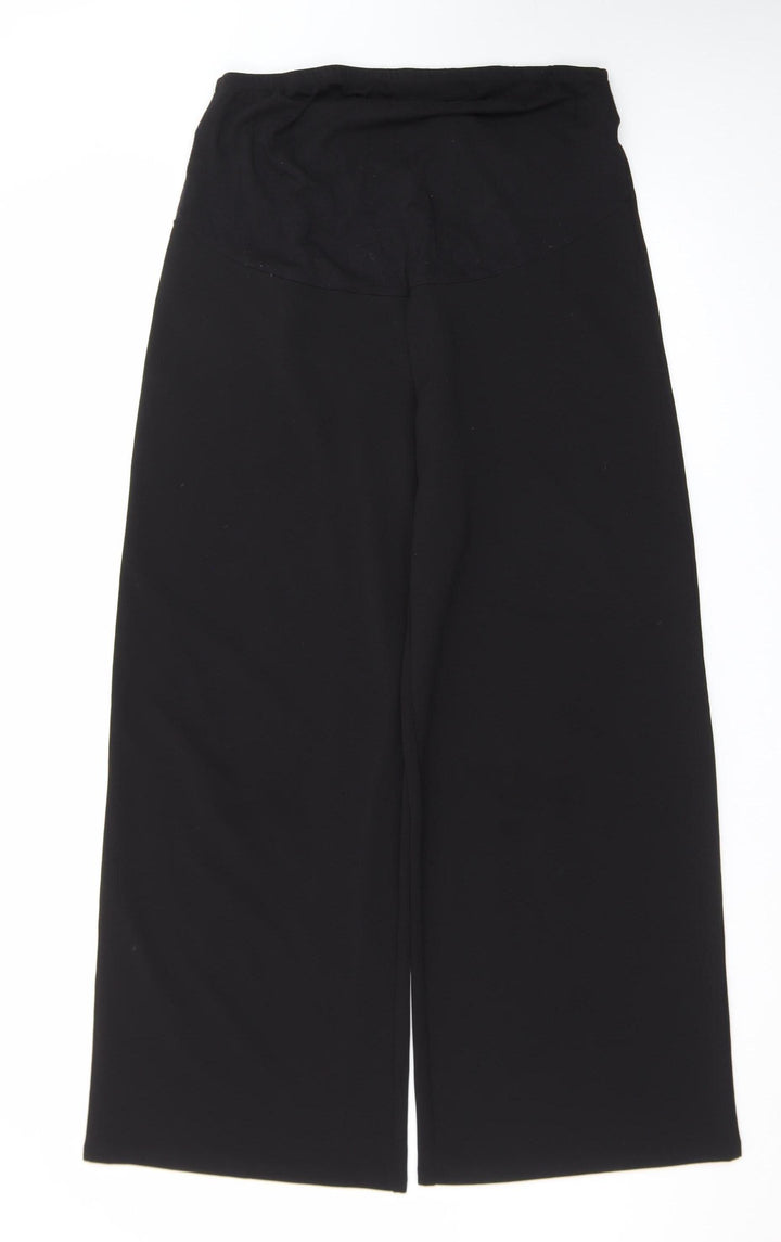 H&M Mama Black Wide-Leg Maternity Trousers Women’s Size L