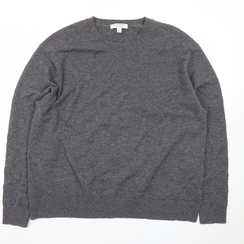 Marks and Spencer Autograph Women Grey Pure Cashmere Crew Neck Jumper Size 20