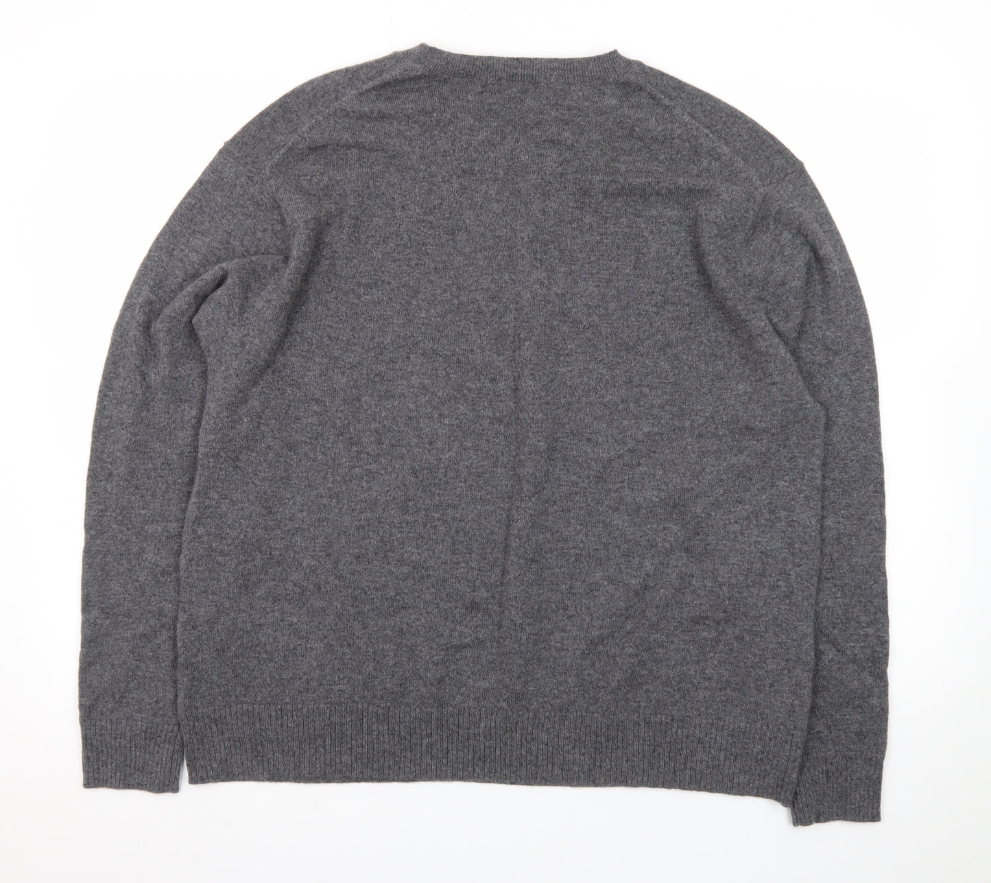 Marks and Spencer Autograph Women Grey Pure Cashmere Crew Neck Jumper Size 20