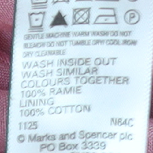 Marks and Spencer Women’s Pink Size 16 Sleeveless Fit & Flare Midi Dress