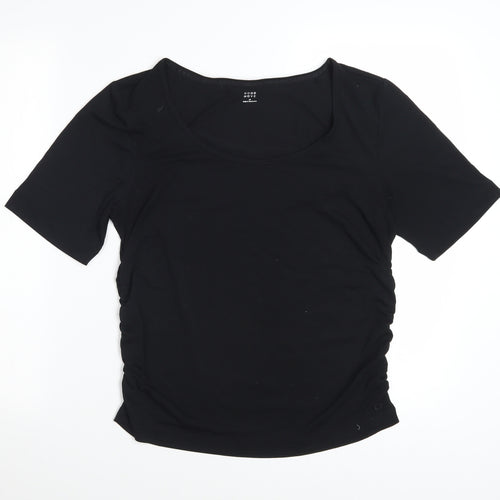 Marks and Spencer Good Move Women's Black Size 16 Stretch Active T-Shirt