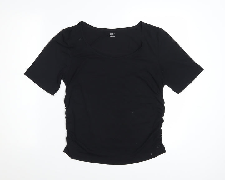 Marks and Spencer Good Move Women's Black Size 16 Stretch Active T-Shirt