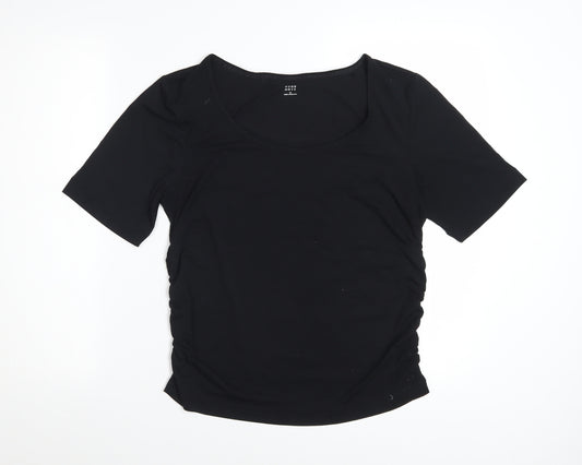 Marks and Spencer Good Move Women's Black Size 16 Stretch Active T-Shirt