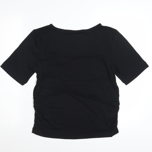 Marks and Spencer Good Move Women's Black Size 16 Stretch Active T-Shirt