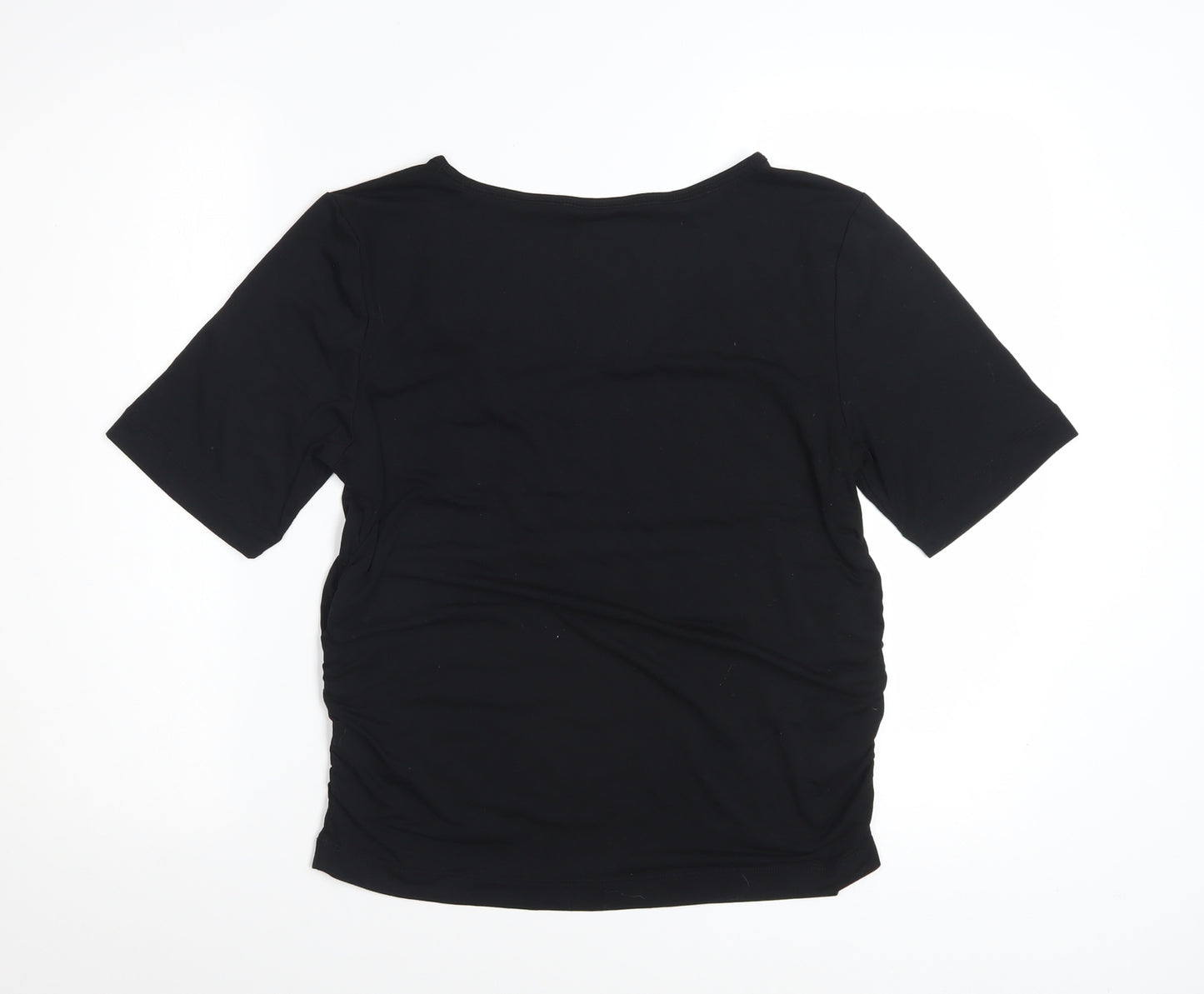 Marks and Spencer Good Move Women's Black Size 16 Stretch Active T-Shirt