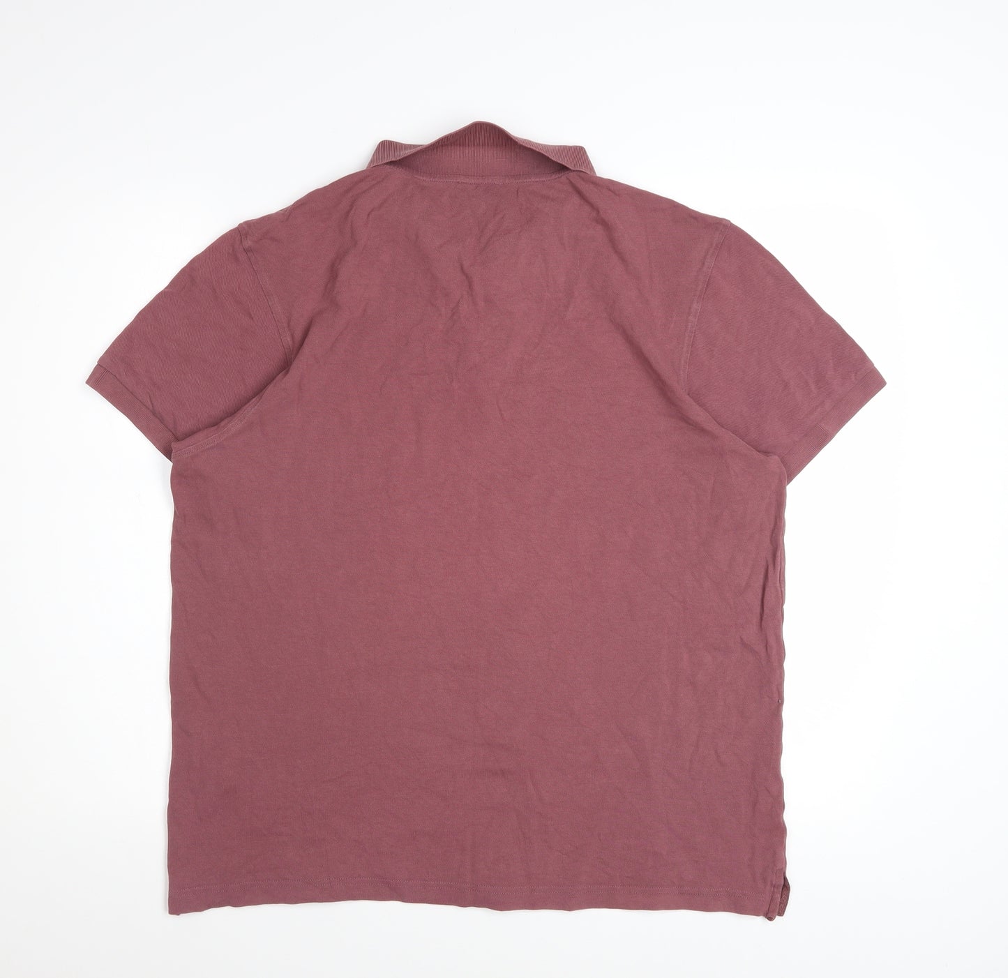 Sunspel Men's Brown XL Cotton Polo Shirt Short Sleeve Casual