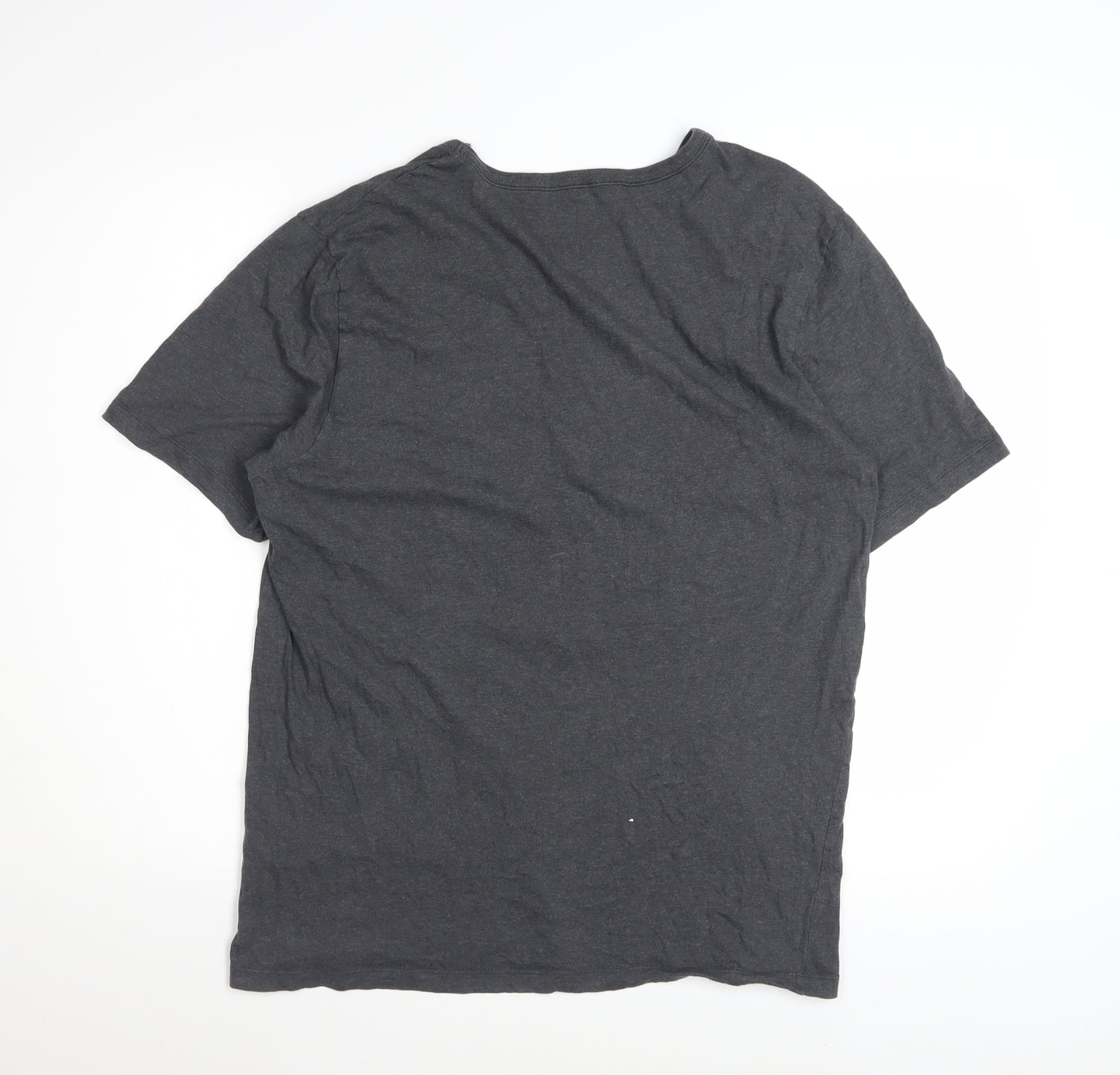 Hugo Boss Men's Charcoal Crew Neck Cotton T-Shirt XL Classic Fit