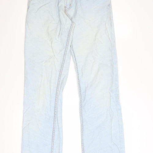 Moschino Men Light Blue Straight Denim Jeans Size 36