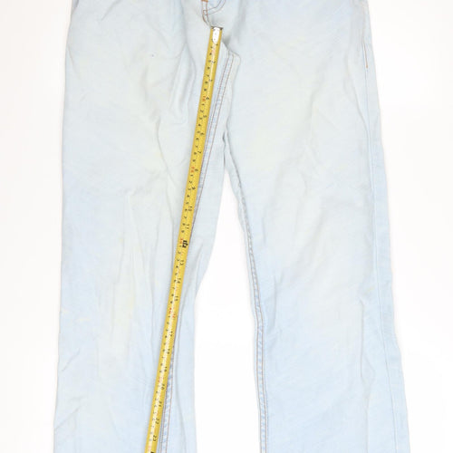 Moschino Men Light Blue Straight Denim Jeans Size 36