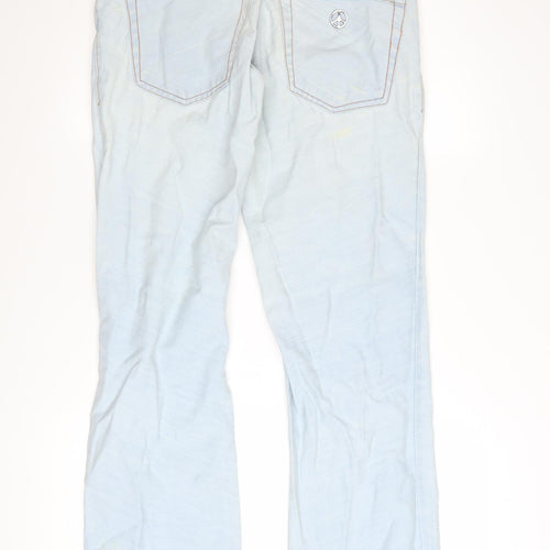Moschino Men Light Blue Straight Denim Jeans Size 36
