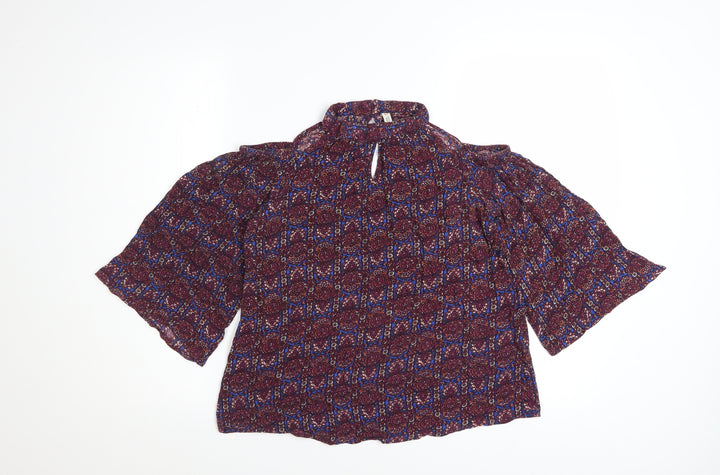 Lee Cooper Women's Multicoloured Geometric Tunic Blouse M