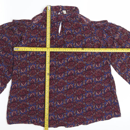 Lee Cooper Women's Multicoloured Geometric Tunic Blouse M