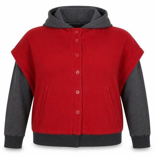 By Henry Holland Women Red Short Bomber Jacket Size 18 Wool Blend